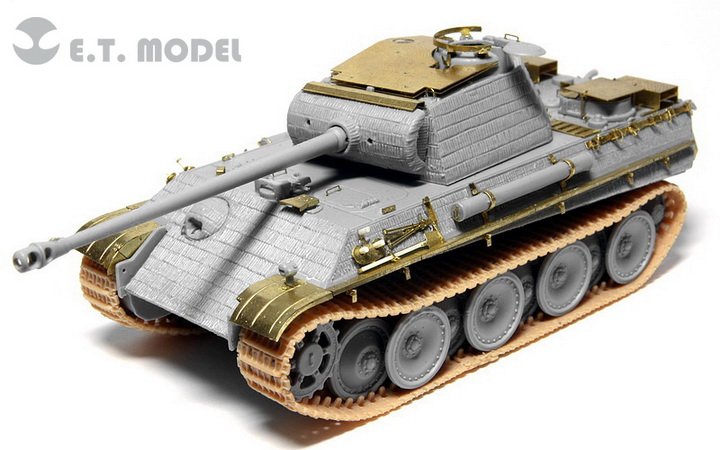 1/72 二战德国豹式中型坦克G型防空装甲板改造蚀刻片(配威龙)