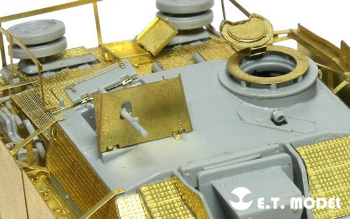 1/72 二战德国三号突击炮G型初期型改造蚀刻片(配威龙7283)