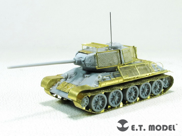 1/72 二战苏联 T-34/85, JS-2 坦克用钢丝床装甲改造蚀刻片