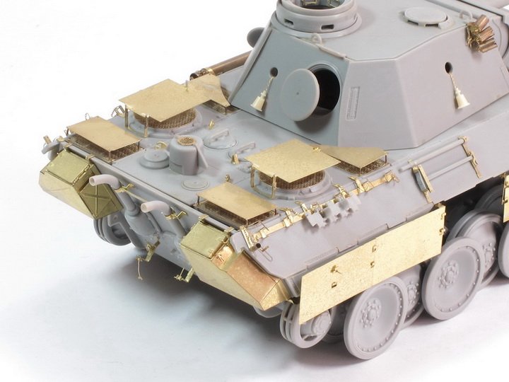 1/35 二战德国豹式中型坦克防空装甲板改造蚀刻片(配威龙)