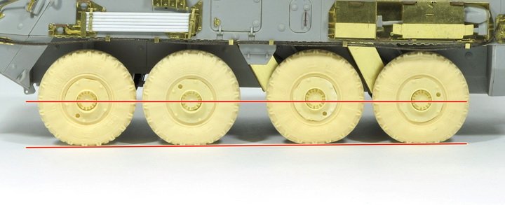 1/35 现代加拿大 LAV-III 轮式装甲车车轮改造件(配小号手)