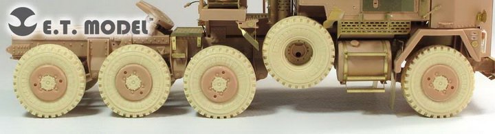 1/35 现代美国 M1070 重型装备牵引车车轮改造件(配Hobby Boss)