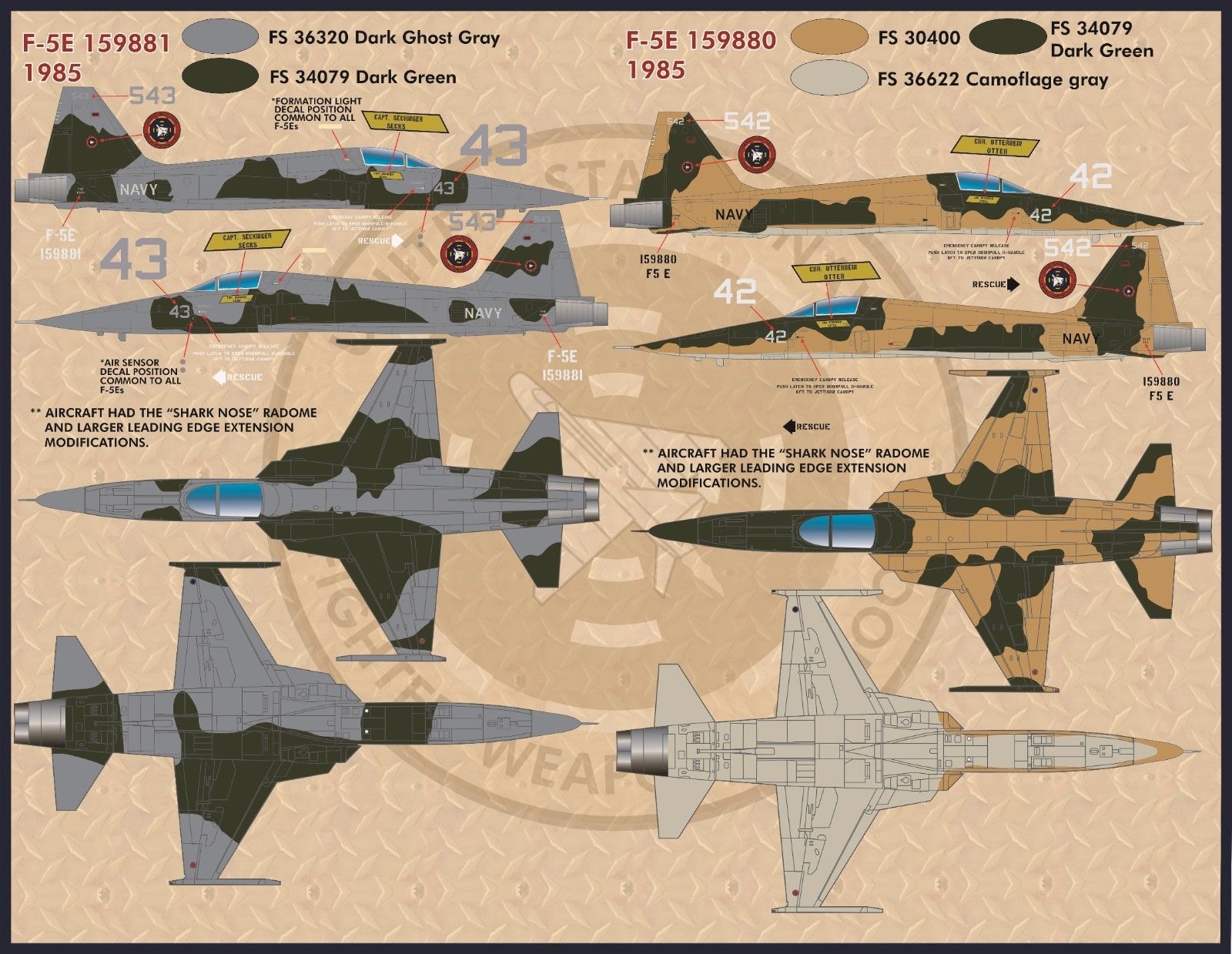 1/32 F-5E/F 虎II战斗机"Top Gun" - 点击图像关闭
