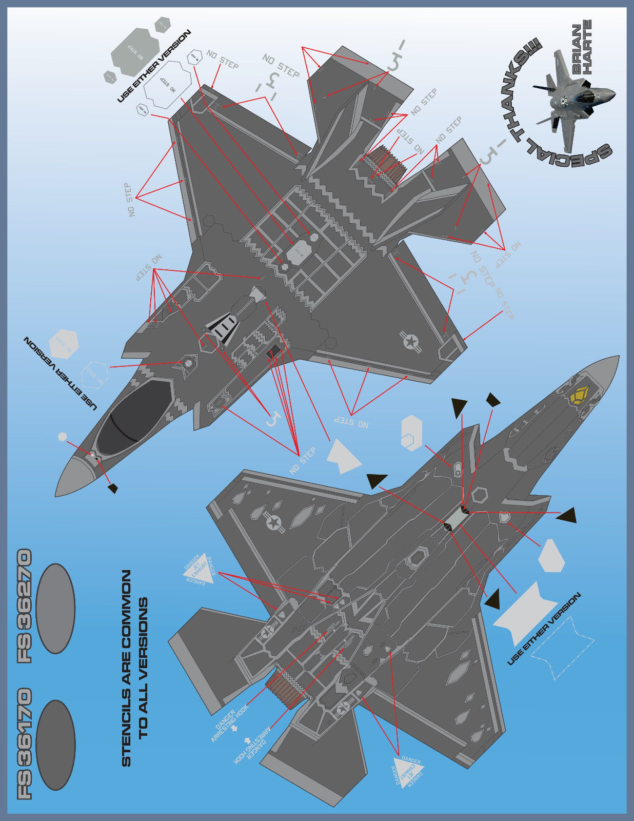 1/32 F-35A 闪电II战斗机标记