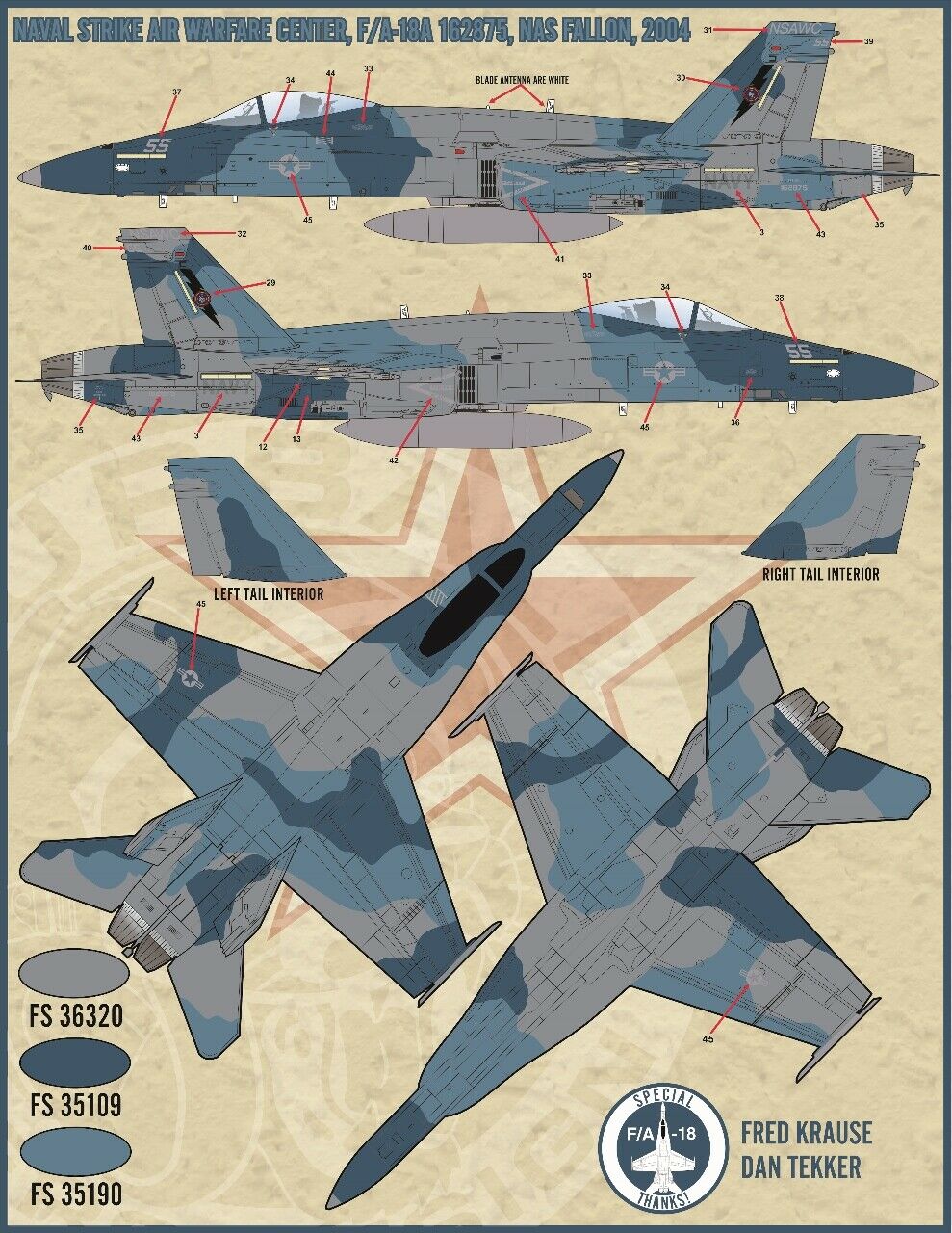 1/32 F/A-18A/A+/B/C 大黄蜂战斗机"传统假想敌中队"