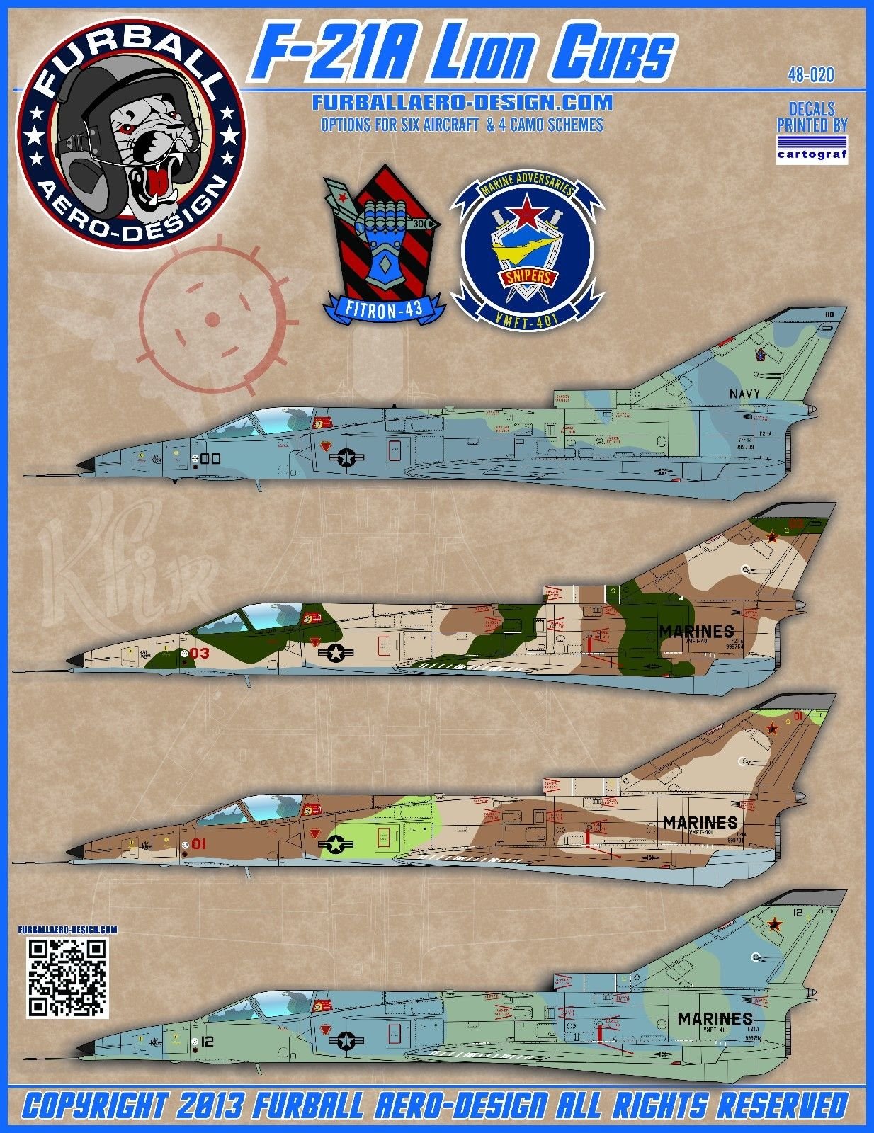 1/48 F-21A 幼狮战斗机"美国海军/陆战队假想敌中队"