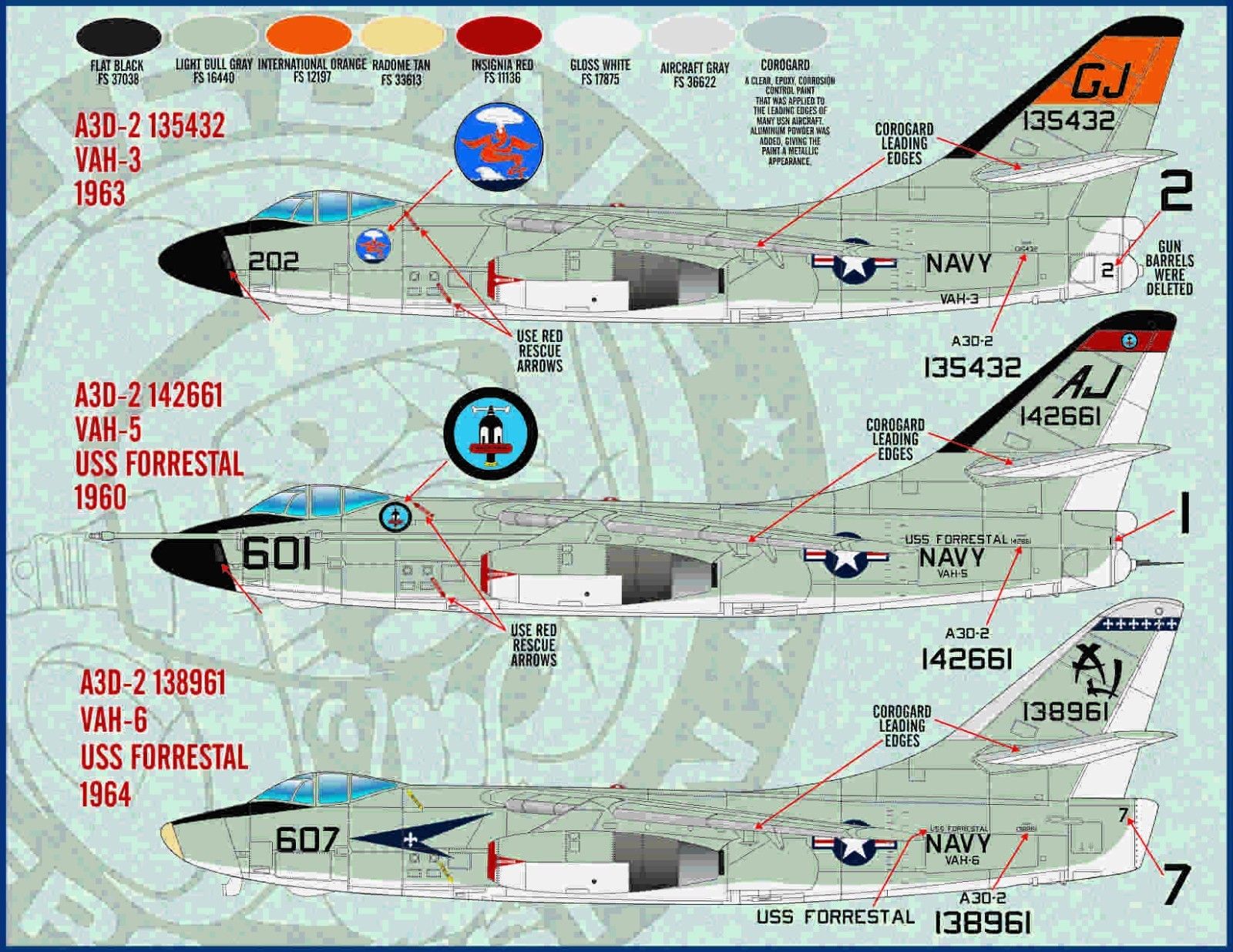 1/48 A3D-1/A3D-2/A3B/RA-3B 空中勇士攻击机"虎鲸"(1)