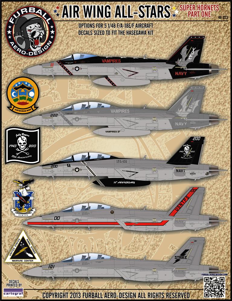 1/48 F/A-18E/F 超级大黄蜂战斗机"航空联队全明星"(1)