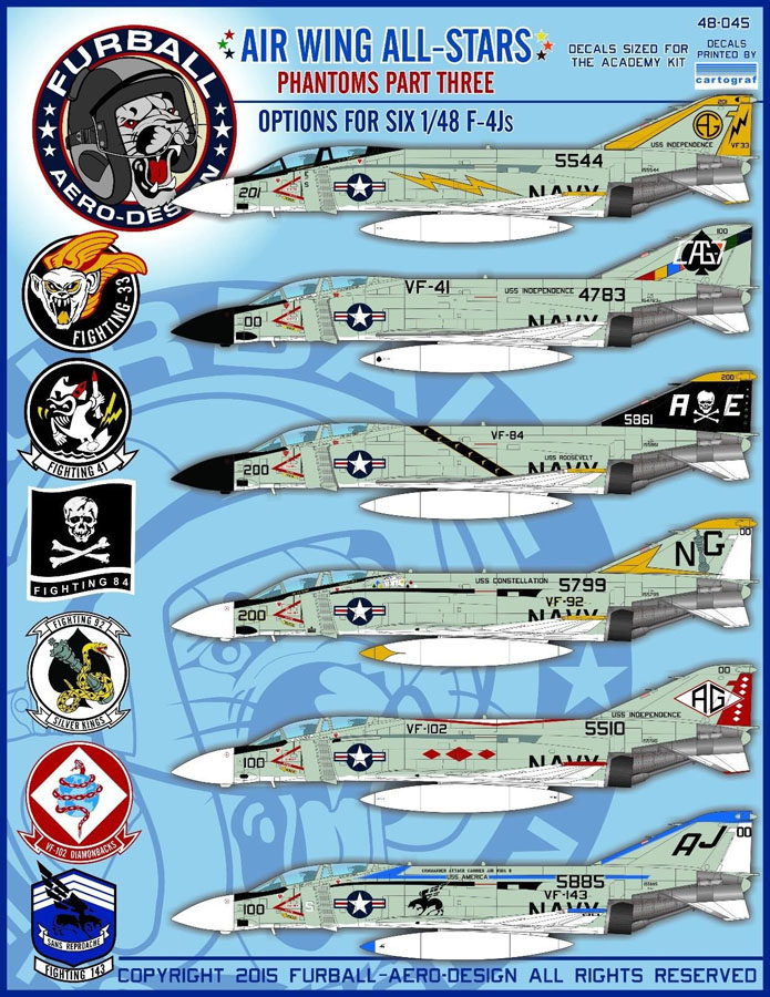 1/48 F-4J 鬼怪II战斗机"航空联队全明星"#3