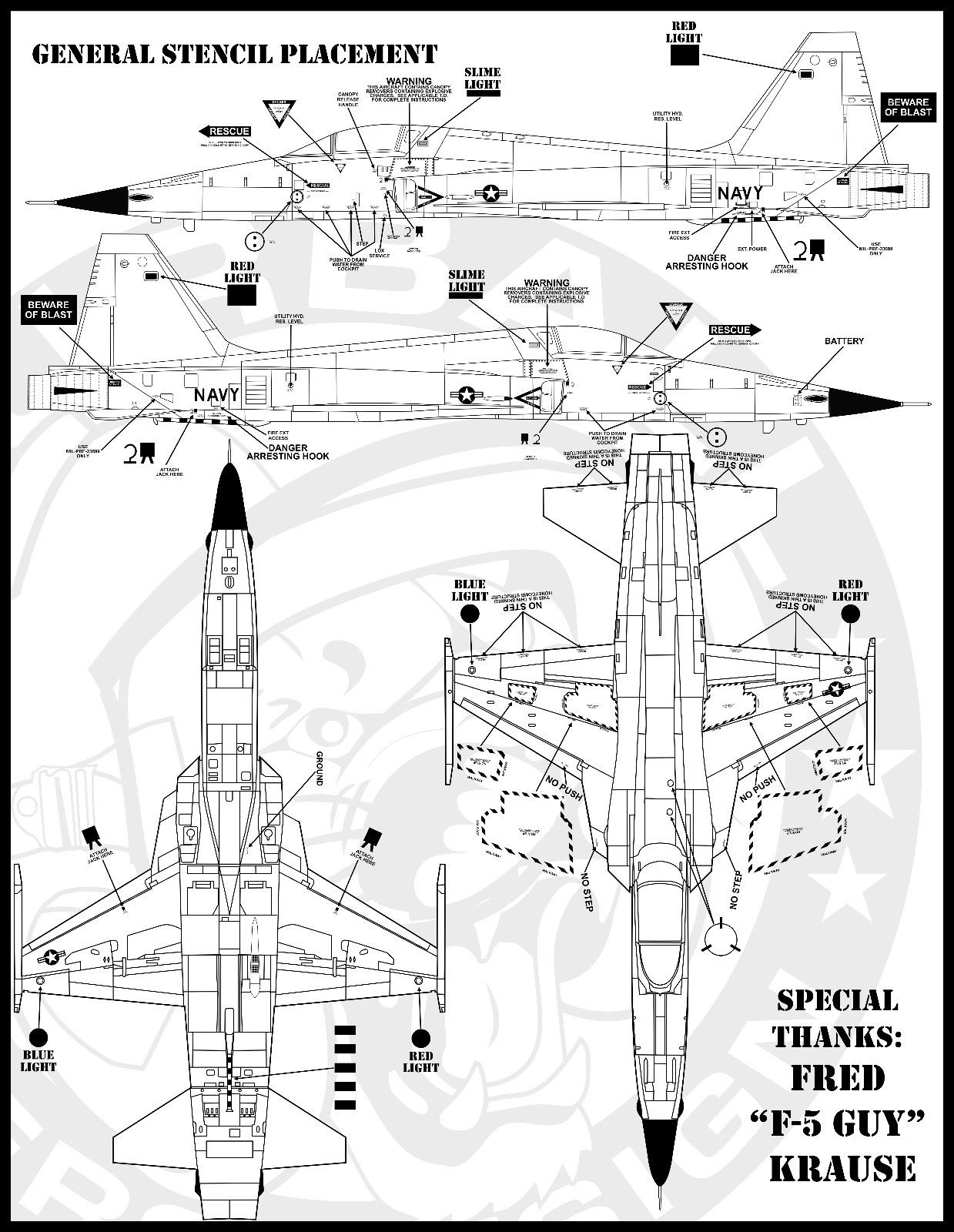 1/48 F-5N/F 虎II战斗机"VFC-111日落中队, 假想敌"
