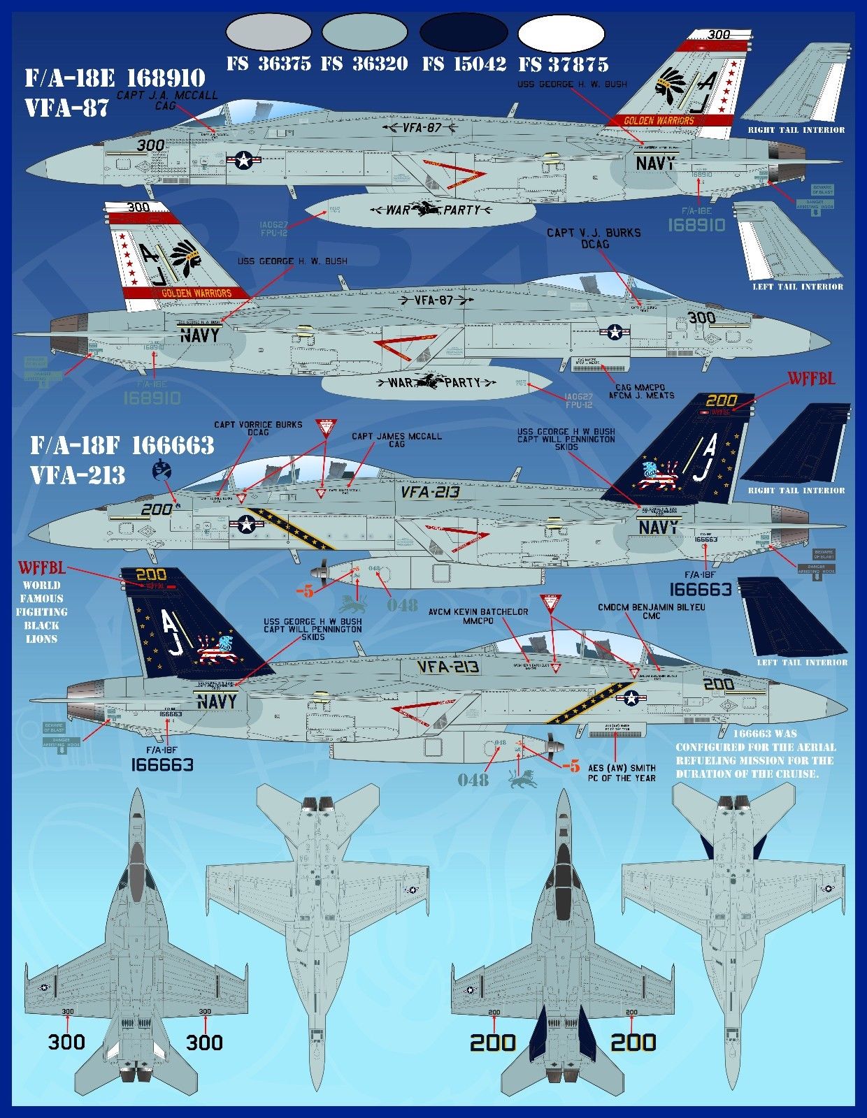 1/48 F/A-18C/E/F, EA-18G 第8航空联队作战飞机
