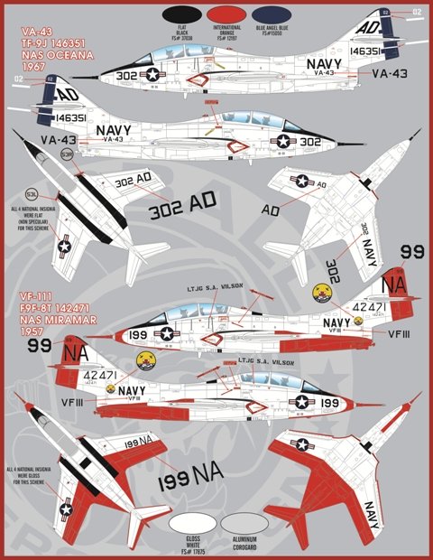1/48 F9F-8T, TF-9J 美洲狮教练机 - 点击图像关闭