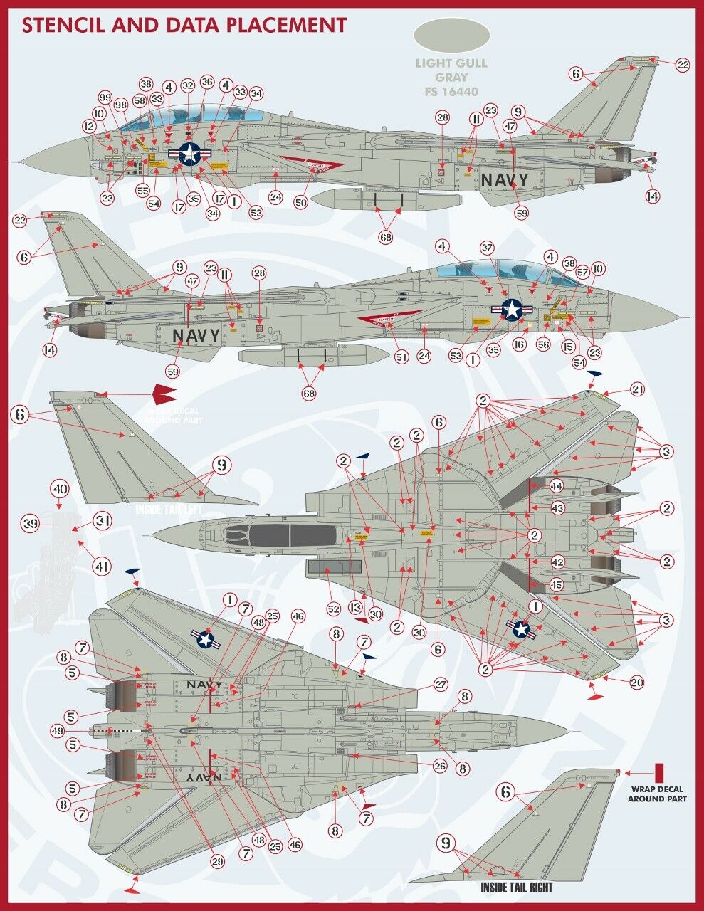 1/48 F-14A 雄猫战斗机"色彩与标记"(8)