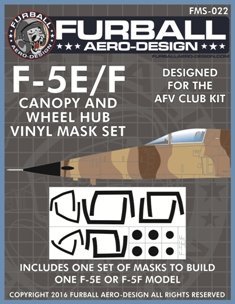 1/48 F-5E/F 虎II战斗机座舱罩遮盖贴纸(配AFV Club)
