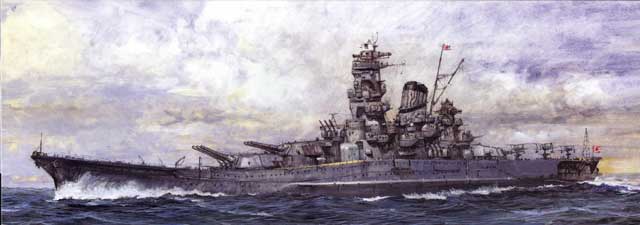 1/700 二战日本大和号战列舰"昭和16年12月服役时" - 点击图像关闭