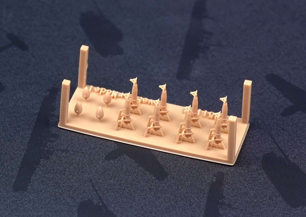 1/350 二战日本海军驱逐舰及扫海艇等中防雷具(8台)3D打印