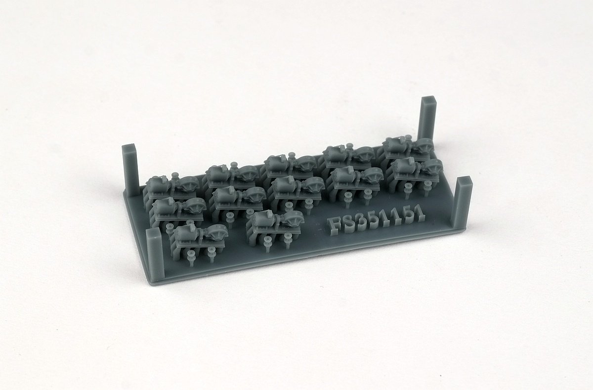 1/350 二战日本海军舰艇物资搬运用绞盘(12台)3D打印精密树脂件