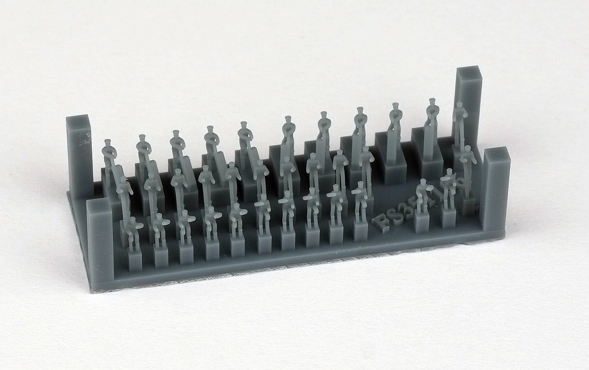 1/350 3D树脂船员(6种姿势, 每种5人, 共30人, 赠送4人)