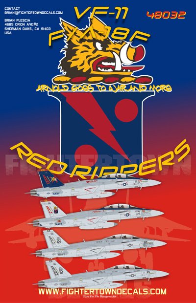 1/48 F/A-18E 超级大黄蜂 "VFA-11 红野猪中队"