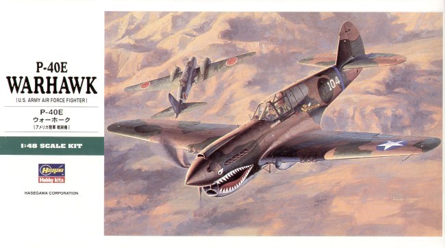 1/48 二战美国 P-40E 战鹰战斗机
