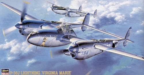 1/48 二战美国 P-38J 闪电战斗机