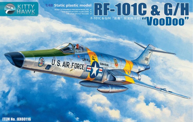 1/48 RF-101C, G/H 巫毒侦察战斗机