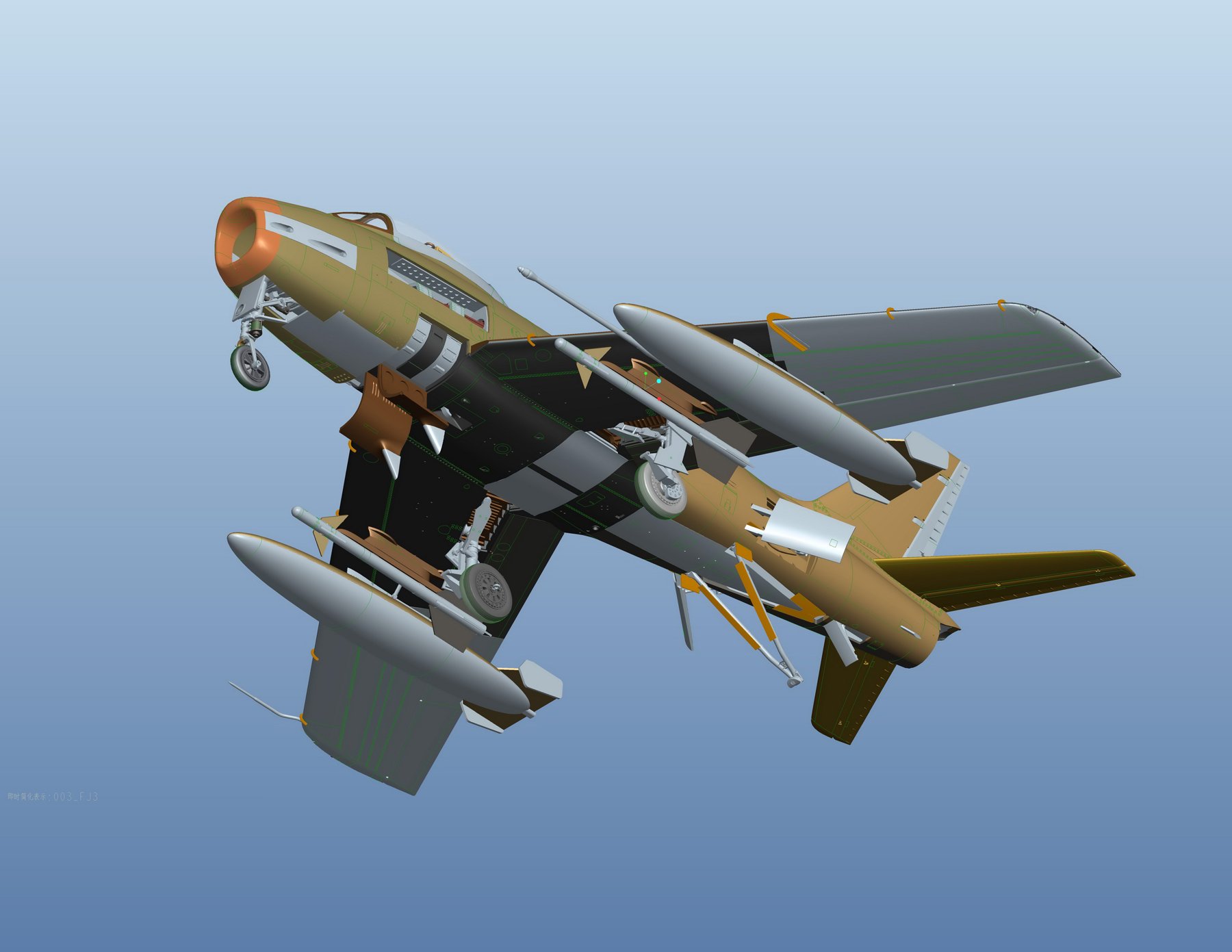 1/48 FJ-2 狂怒战斗机