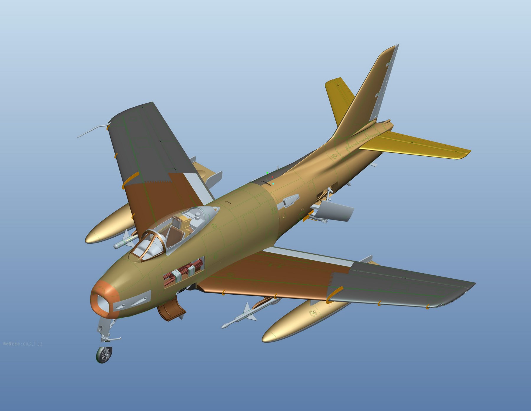 1/48 FJ-2 狂怒战斗机