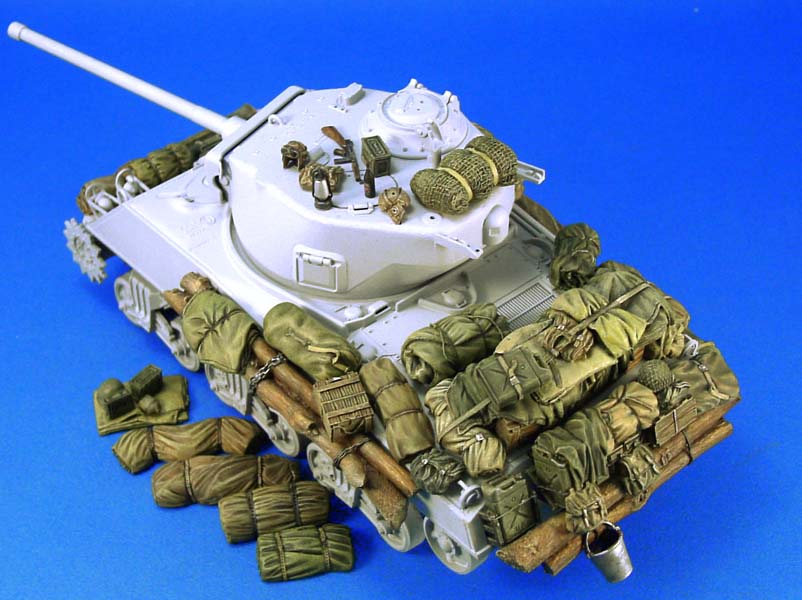 1/35 二战美国谢尔曼中型坦克堆积物
