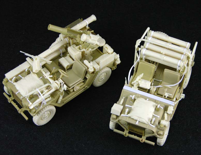 1/35 现代以色列 M151A2 OREV 导弹运输吉普车改造件