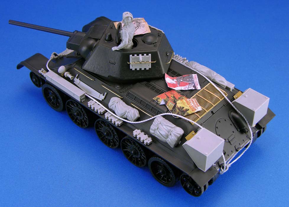 1/35 二战苏联 T-34 中型坦克升级改造件(配田宫)
