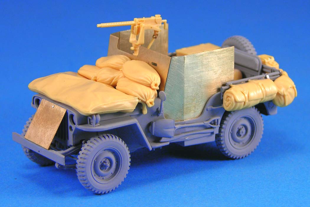 1/35 二战美国威利斯吉普车附加装甲改造件