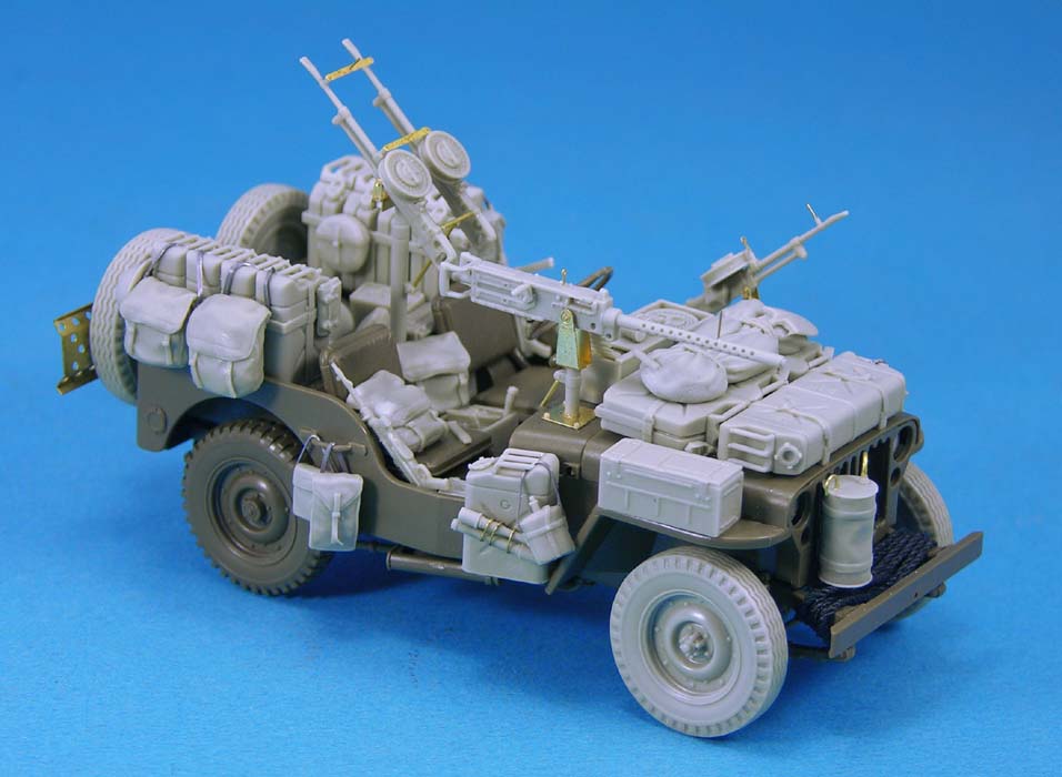 1/35 二战英国空降特勤队(SAS)吉普车改造件