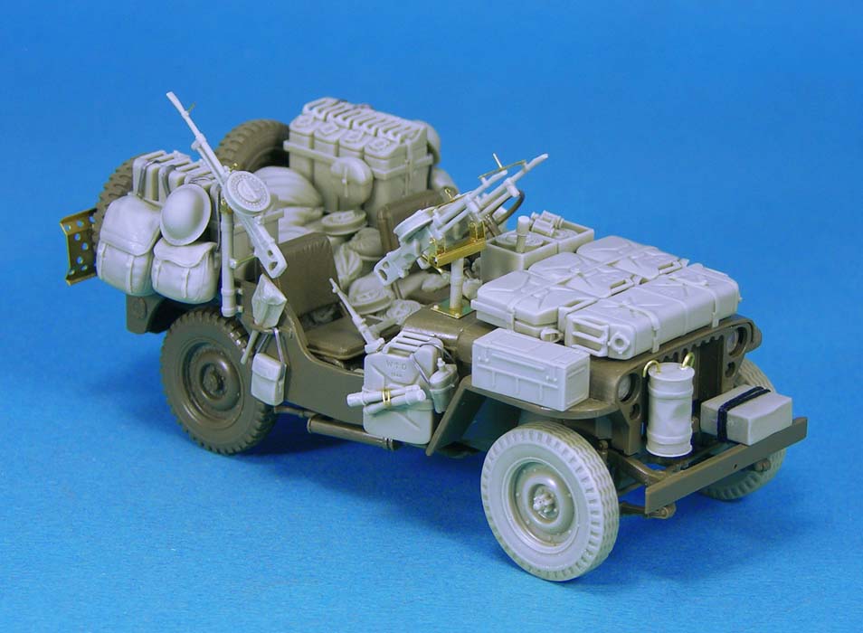 1/35 二战英国空降特勤队(SAS)吉普车改造件