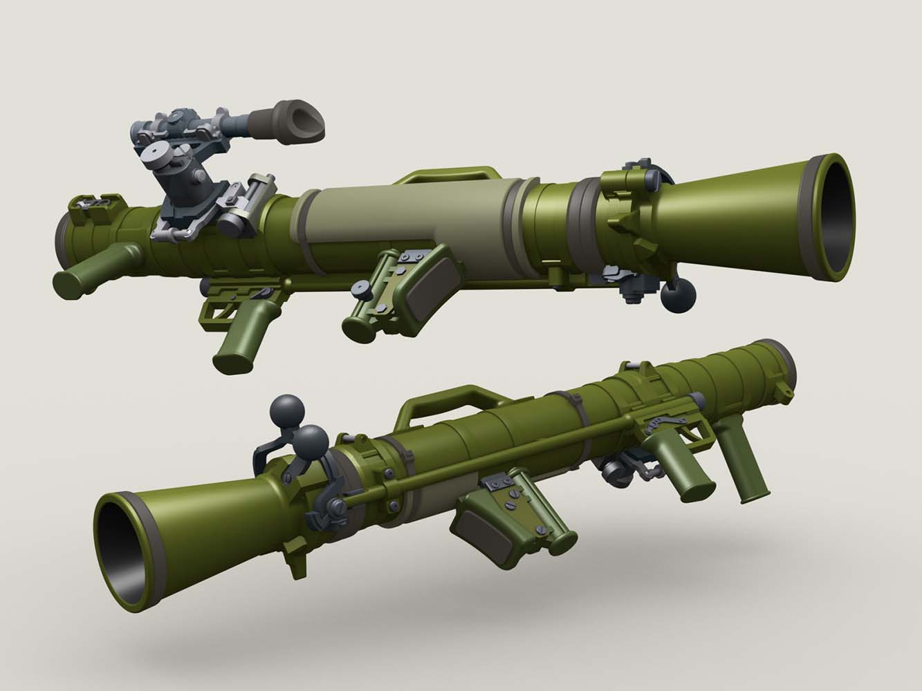 1/35 M3 卡尔古斯塔夫无后坐力火箭炮(4个)