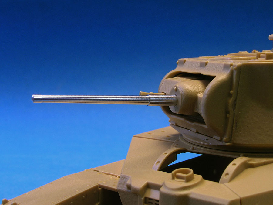1/35 马蒂尔达步兵坦克 2磅 Mk.X(后期型)金属炮管