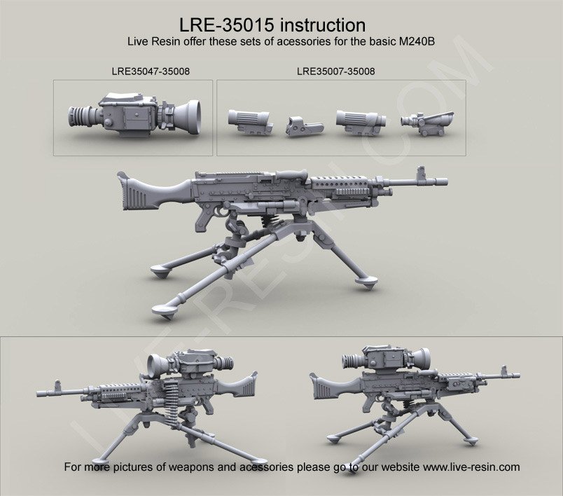 1/35 现代美国 M240B 班用自动武器(3)