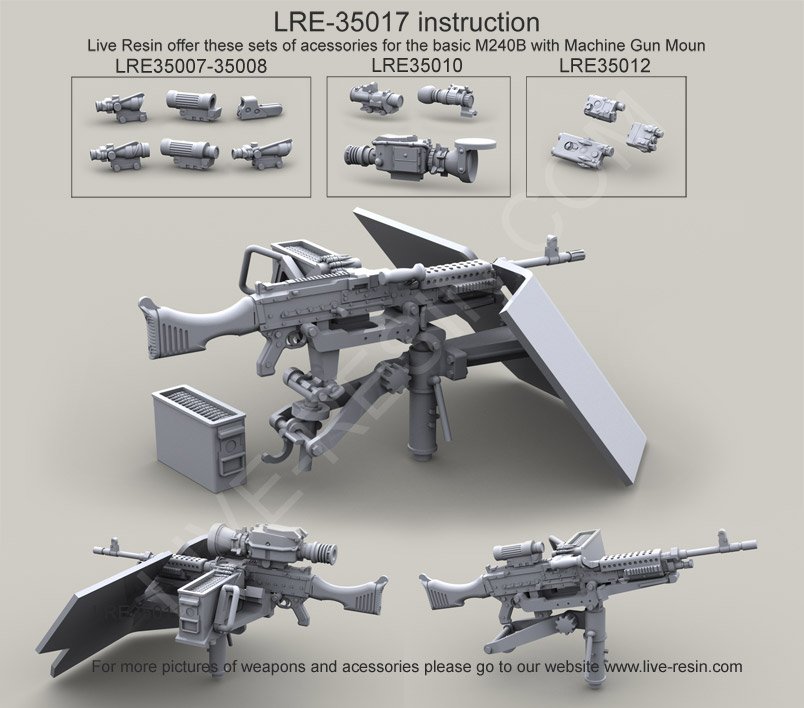 1/35 现代美国 M240B 班用自动武器(4)