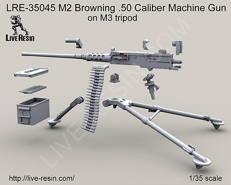1/35 M2 Cal.50 勃朗宁机枪(M3 三脚支架)(1)