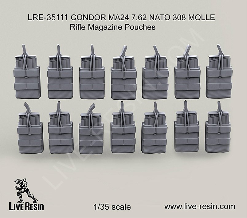 1/35 MA24 7.62 NATO 308 MOLLE 秃鹰步枪弹匣袋