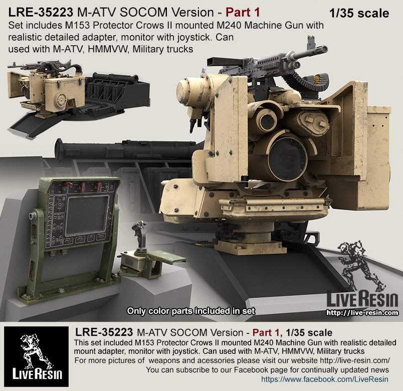 1/35 M-ATV SOCOM 防地雷反伏击车升级改造件(1)