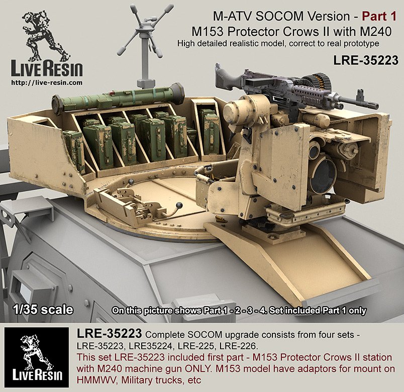 1/35 M-ATV SOCOM 防地雷反伏击车升级改造件(1)
