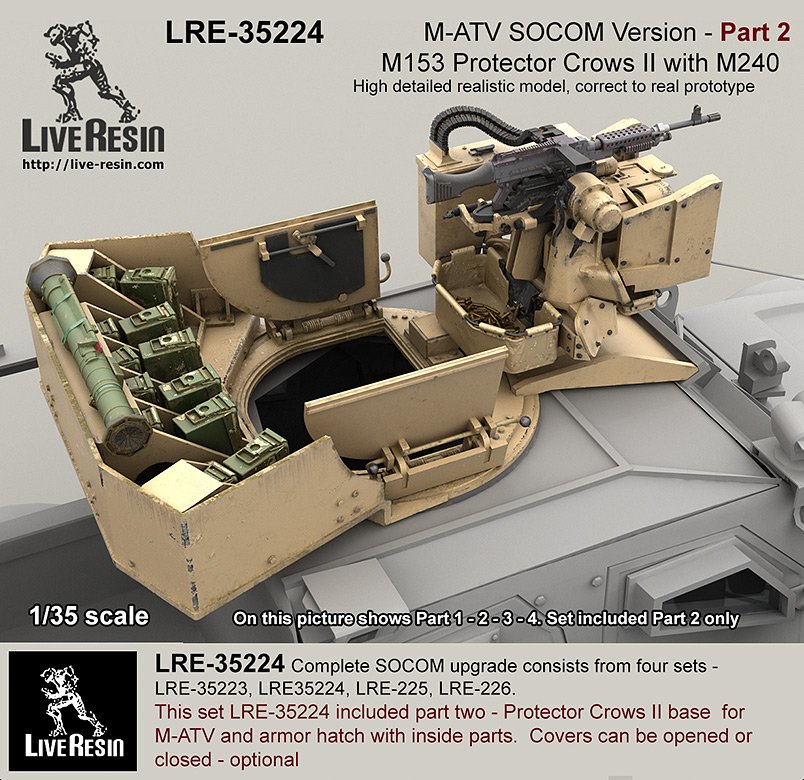 1/35 M-ATV SOCOM 防地雷反伏击车升级改造件(2)