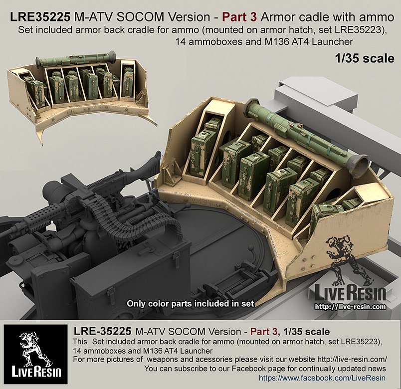 1/35 M-ATV SOCOM 防地雷反伏击车升级改造件(3)