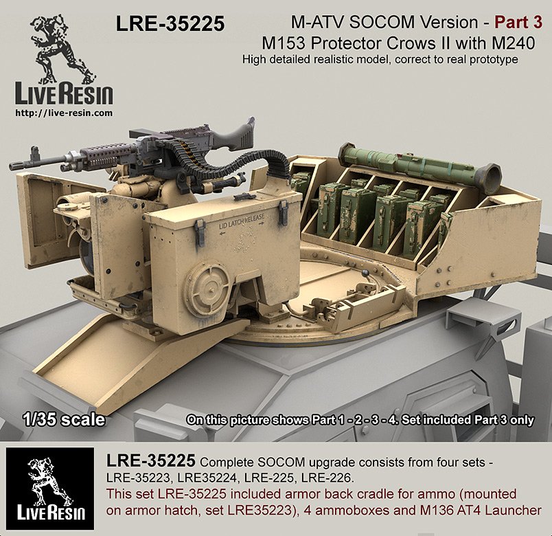 1/35 M-ATV SOCOM 防地雷反伏击车升级改造件(3)