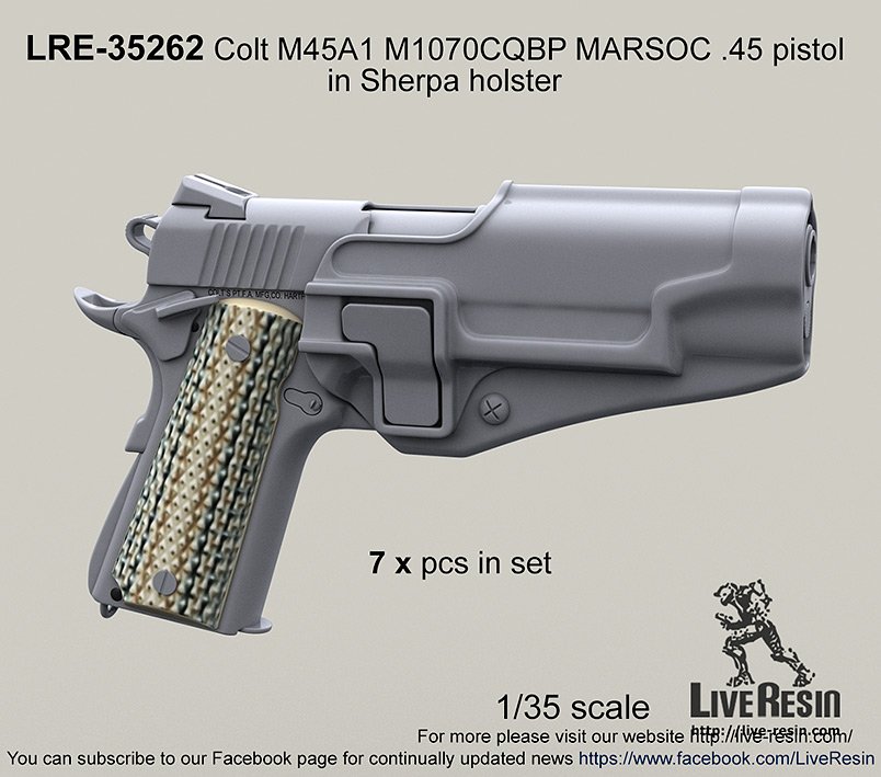 1/35 M45A1 M1070CQBP MARSOC Cal.45 柯尔特手枪(3)