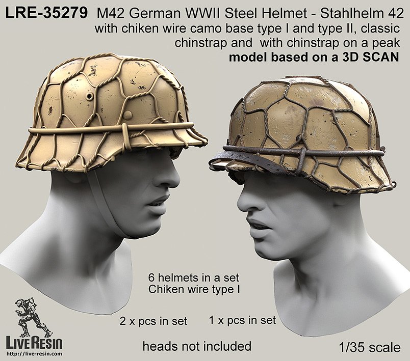 1/35 二战德国 M42 头盔(2)