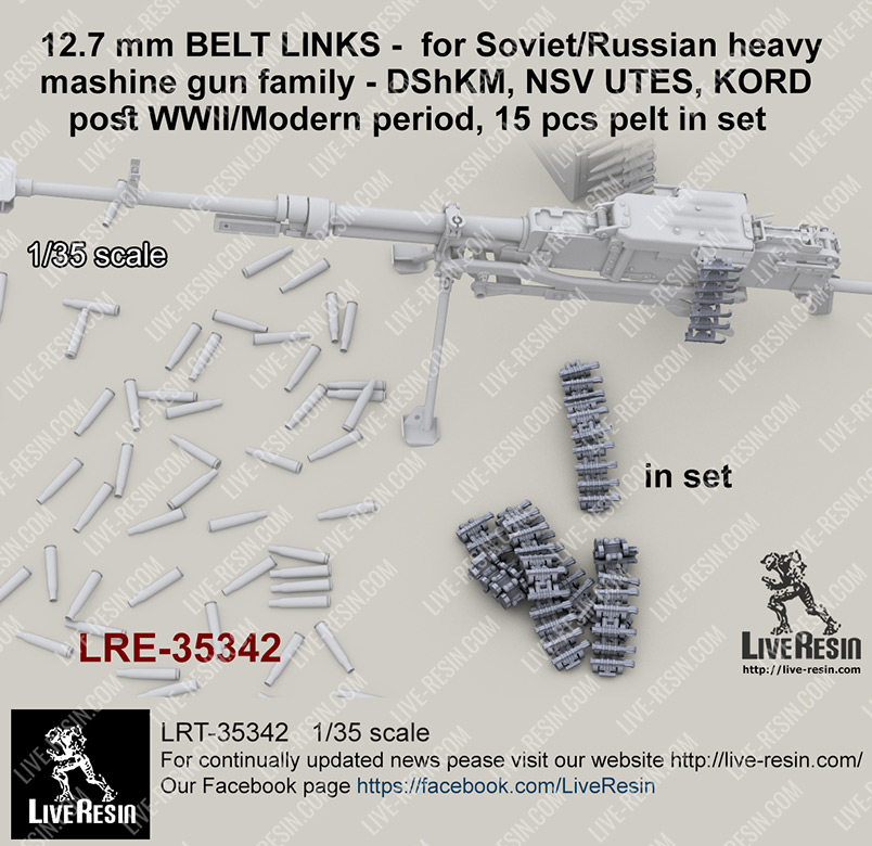1/35 苏联/俄罗斯 12.7mm 重机枪供弹带