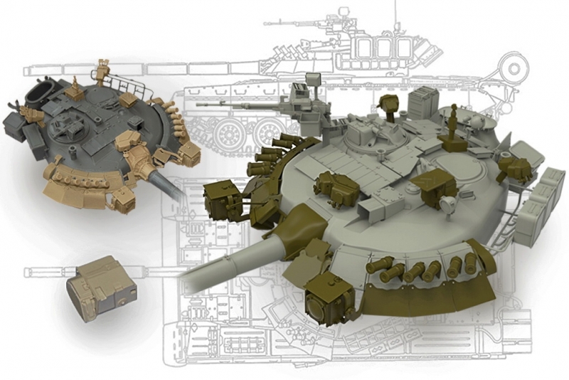 1/35 T-80UK 主战坦克改造件