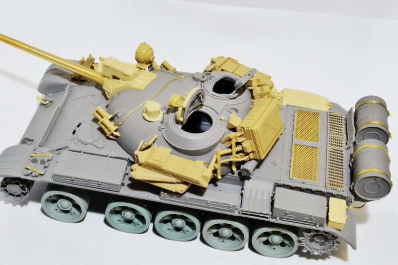 1/35 Т-55AD 主战坦克改造件(配金属炮管与蚀刻片)